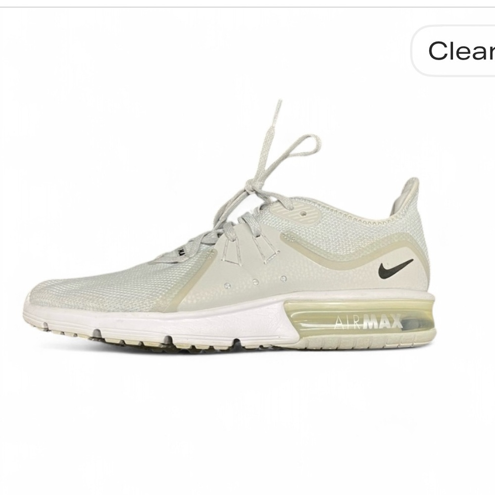 Nike Air Max Men's Cream and Tan Athletic Shoes